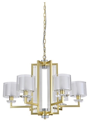 Подвесная люстра Newport ALEXANDRA 4406+1/C mat.gold в Нижнем Новгороде