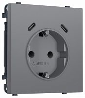 Розетка с заземлением и со шторкой и 2хUSB C, без рамки Ambrella Volt MS MS870510 в Нижнем Новгороде
