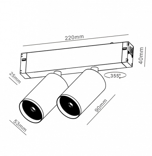 Светильник на штанге Imex  IL.0050.5011-GU10-GAB в Нижнем Новгороде фото 2