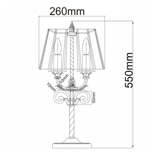 Настольная лампа декоративная Chiaro Виктория 1 401030702 в Старом Осколе фото 2