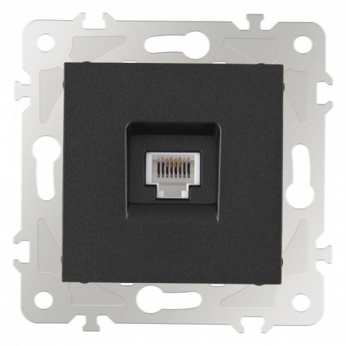 Розетка телефонная RJ-11 без рамки Arte Milano am-203 203.51-1.black в Нижнем Новгороде