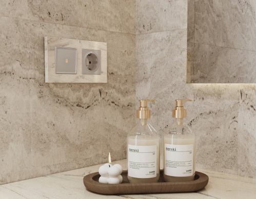 Выключатель одноклавишный с подсветкой без рамки Ambrella Volt ALFA MA362010 в Нижнем Новгороде фото 3