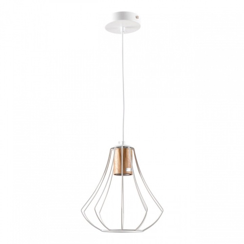 Подвесной светильник Imex MD.9052 MD.9052-1-P-WH+WOOD в Нижнем Новгороде фото 2