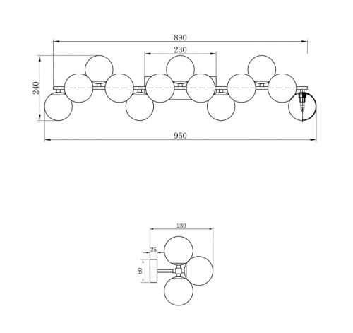 Светильник на штанге Maytoni Dallas MOD547WL-13CH в Сургуте фото 4