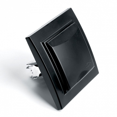 Розетка с заземлением и со шторкой, с крышкой Stekker Эрна 39481 в Нижнем Новгороде фото 3