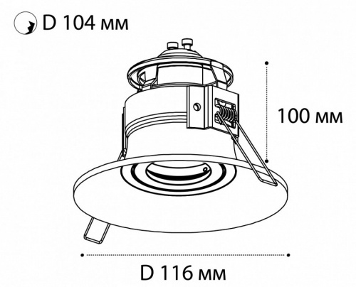 Встраиваемый светильник Italline IT07-7012 IT07-7012 white в Нижнем Новгороде фото 2