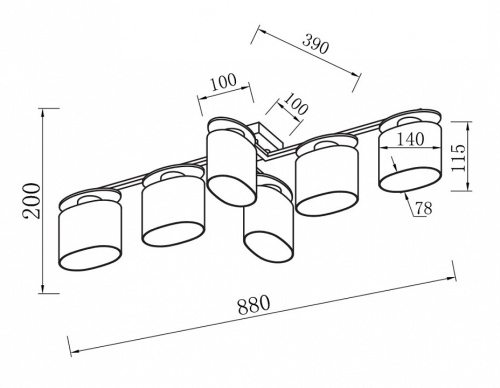 Потолочная люстра Freya Bice FR5101-CL-06-CN в Нижнем Новгороде фото 5