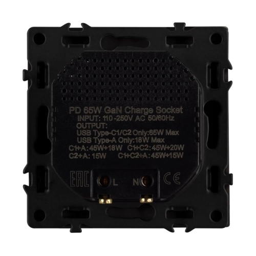 Механизм розетки 2хUSB type A и C Arlight NOBE 061834 в Нижнем Новгороде фото 3