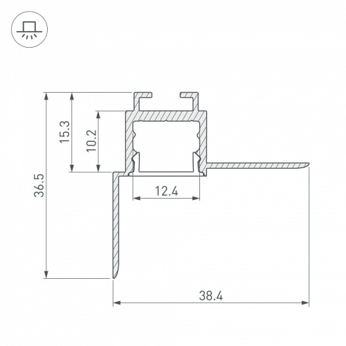 Профиль для карнизов Arlight ARH-CEIL 034979 в Нижнем Новгороде фото 2