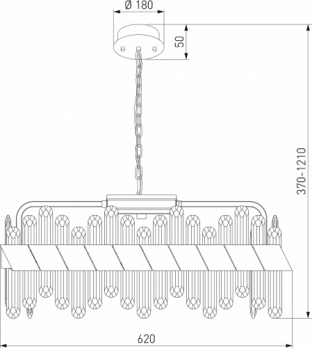 Подвесная люстра Bogate's Jewel 419/1 в Нижнем Новгороде фото 4