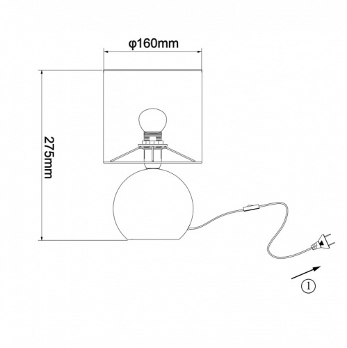 Настольная лампа декоративная Escada SPORT 10160/L Football в Нижнем Новгороде фото 4
