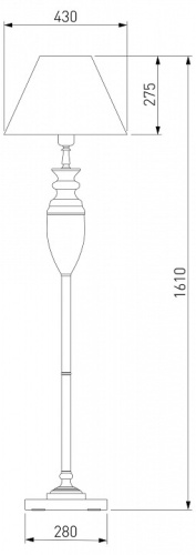 Торшер Eurosvet Majorka 009/1T GR (зеленый) в Кизилюрте фото 2