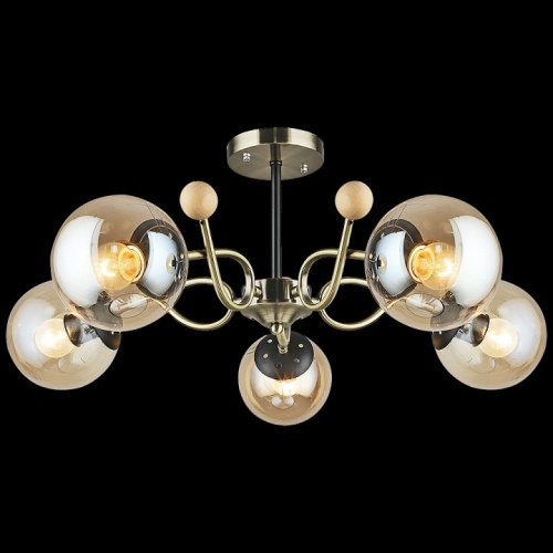 Люстра на штанге 02021-0.3-05 AB+BK в Нижнем Новгороде фото 4