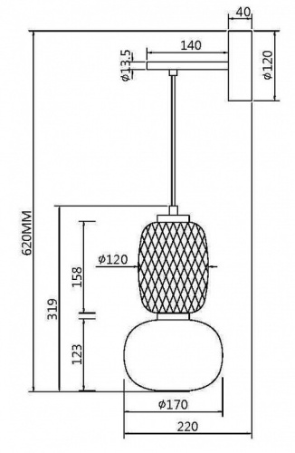 Бра Maytoni Pattern MOD267WL-L18G3K в Ревде фото 5