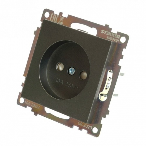 Розетка без заземления и со шторкой, без рамки Stekker Катрин 49420 в Нижнем Новгороде фото 6
