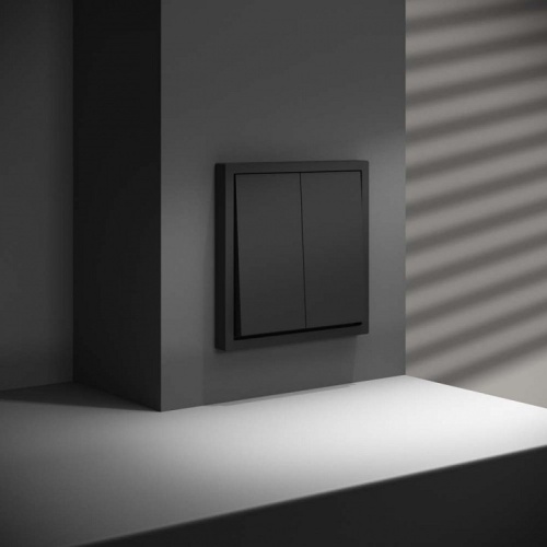 Переключатель перекрестный двухклавишный без рамки Voltum S70 VLS020508 в Нижнем Новгороде фото 5