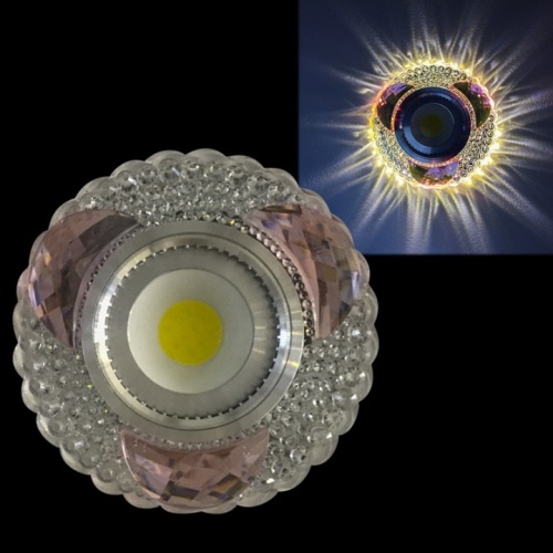 Встраиваемый светильник  42240-9.0-001PL MR16+LED3W CL/PK в Нижнем Новгороде