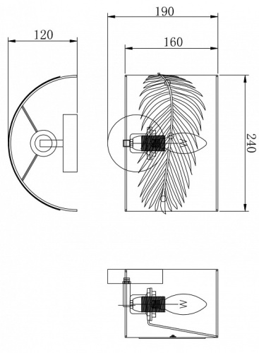 Бра Maytoni Farn H428-WL-01-WG в Нижнем Новгороде фото 3