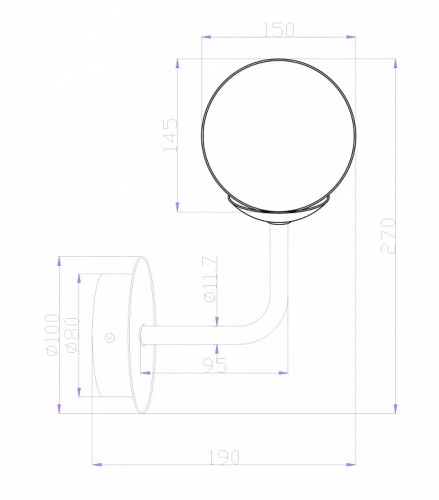 Бра Maytoni Erich MOD221-WL-01-G в Советске фото 2