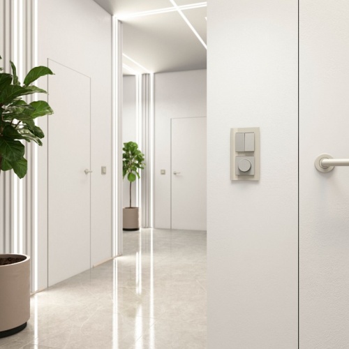 Выключатель проходной двухклавишный без рамки Werkel дымчатый W1222004 в Нижнем Новгороде фото 7