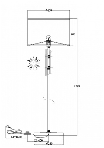 Торшер Maytoni Alloro MOD088FL-01BS в Ермолино фото 4