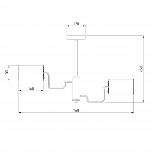 Люстра на штанге Bogate's Pallada 293/6 в Нижнем Новгороде фото 4