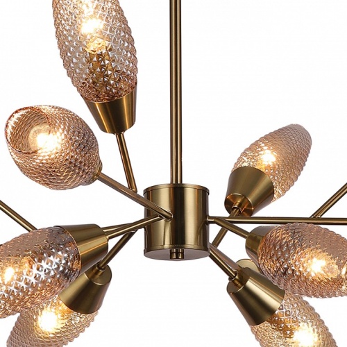 Люстра на штанге Escada Desire 10165/12PL Copper в Нижнем Новгороде фото 3