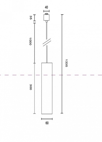 Подвесной светильник Maytoni Focus TR025-1-GU10-B в Белово фото 4