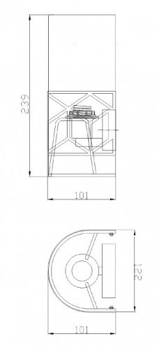 Накладной светильник Maytoni Messina H223-WL-01-G в Геленджике фото 2