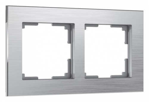 Рамка на 2 поста Werkel Aluminium (алюминий) W0021706 в Нижнем Новгороде