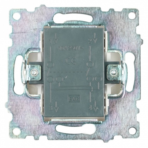 Переключатель перекрестный одноклавишный без рамки Stekker Катрин 49176 в Нижнем Новгороде фото 3