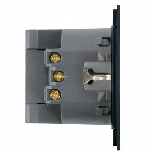 Розетка с заземлением и со шторкой и 2хUSB type A и C, без рамки Stekker Мия 50452 в Нижнем Новгороде фото 3