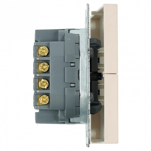 Переключатель перекрестный двухклавишный без рамки Stekker Эмили 50165 в Нижнем Новгороде фото 3