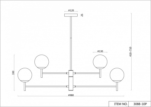 Люстра на штанге F-promo Sheeny 3088-10P в Нижнем Новгороде фото 4
