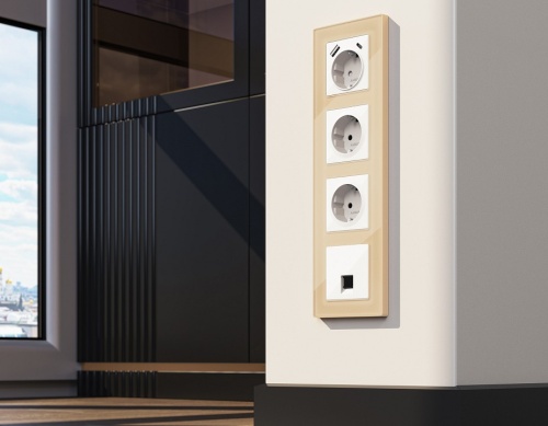 Розетка Ethernet RJ-45 и со шторками, без рамки Ambrella Volt ALFA MA112005 в Нижнем Новгороде фото 2