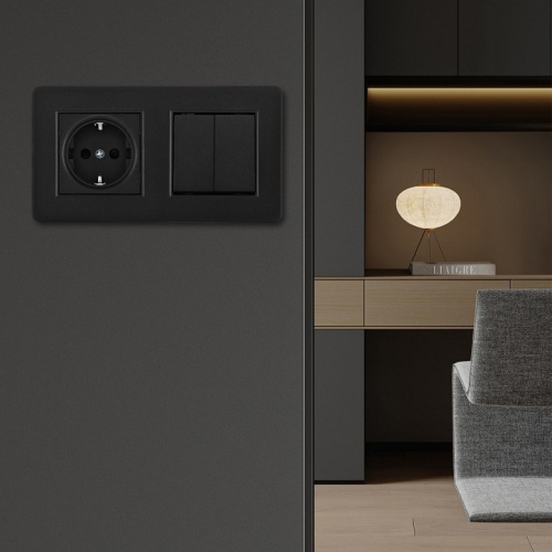 Блок с выключателями двухклавишными Arte Milano SET16-2 SET16-2-40-1-30-2 black в Нижнем Новгороде фото 2