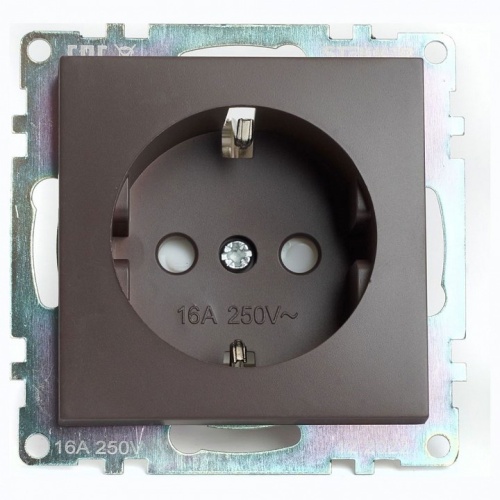 Розетка с заземлением и со шторкой, без рамки Stekker Катрин 49028 в Нижнем Новгороде