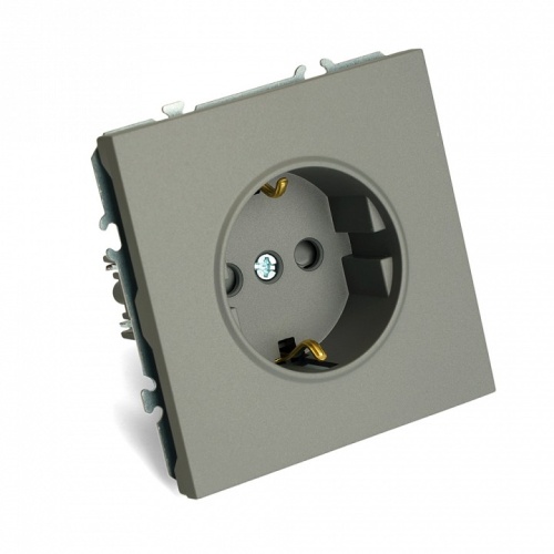 Розетка с заземлением и со шторкой, без рамки Stekker Эмили 49958 в Нижнем Новгороде фото 2