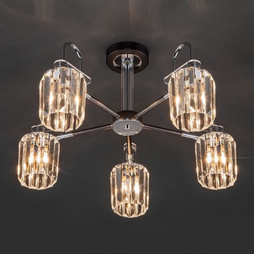 Люстра на штанге Eurosvet Tenia 70090/5 графит в Нижнем Новгороде фото 4