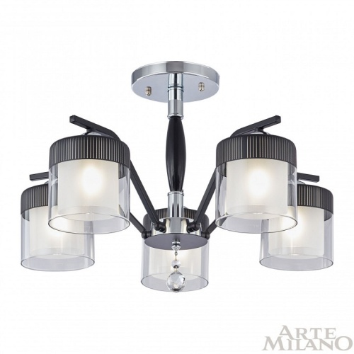 Люстра на штанге Arte Milano Napoli-2646 332646/5 CR+BK в Нижнем Новгороде фото 8