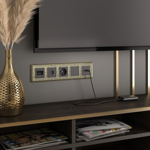 ТВ-розетка проходная без рамки Werkel черные матовый W1184008 в Нижнем Новгороде фото 3