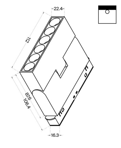 Накладной светильник Maytoni Points rot TR033-2-6W3K-B в Бородино фото 3