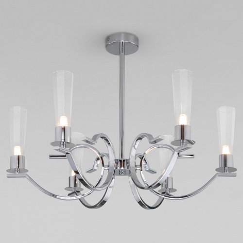 Люстра на штанге Eurosvet Rosher 60141/6 хром в Нижнем Новгороде