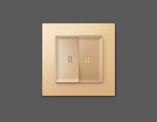 Выключатель двухклавишный с подсветкой без рамки Ambrella Volt ALFA MA604010 в Нижнем Новгороде фото 4