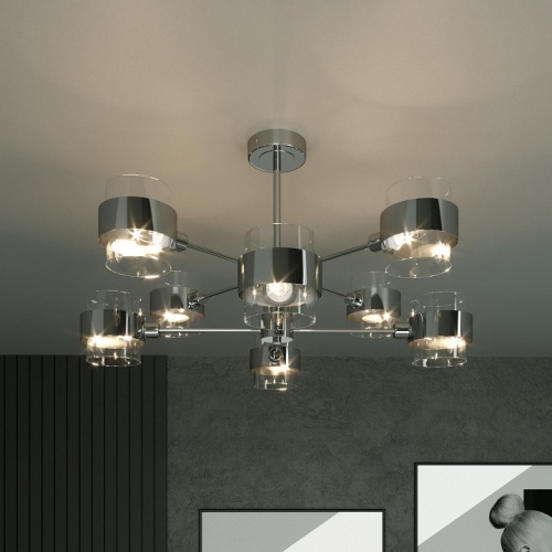 Люстра на штанге Eurosvet Arcada 70127/8 хром в Нижнем Новгороде фото 3