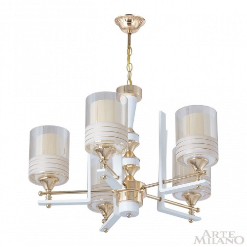 Подвесная люстра Arte Milano Florentia-6087 306087/5 Wh/Gd в Нижнем Новгороде фото 8