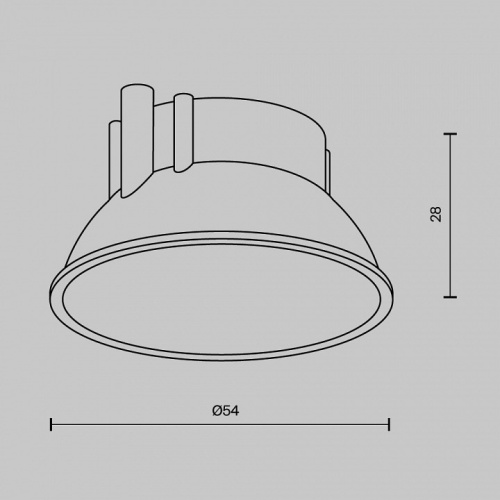 Вставка декоративная Maytoni Downlight Ring8-10W-RD-BS в Ясном фото 5