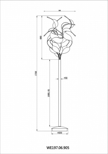 Торшер Wertmark Alessandra WE197.06.905 в Нижнем Новгороде фото 2