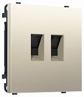 Розетка двойная Ethernet RJ-45 и со шторками, без рамки Ambrella Volt MS MS552110 в Нижнем Новгороде