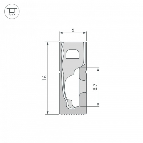 Профиль для плинтусов гибкий Arlight WPH-FLEX 045788 в Нижнем Новгороде фото 2